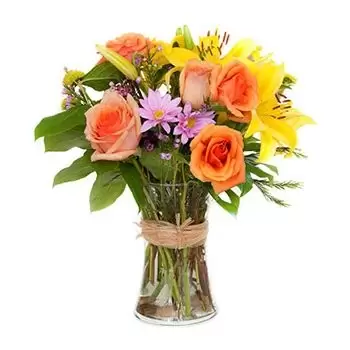 flores Curacao floristeria -  Un toque de fuego Ramo de flores/arreglo floral