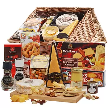 Us Virgin Islands flowers  -  Cheese and Crackers Deluxe Flower Delivery
