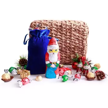 St. Lucia, Saint Lucia flowers  -  Chocolate Santa  Delivery