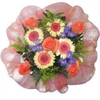 flores de Kampung Sungai Besar- Buquê de espírito de amor Flor Entrega