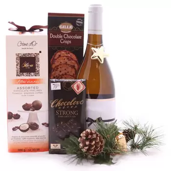 Christchurch blommor- Sweetest Holiday Toast Set Blomma Leverans