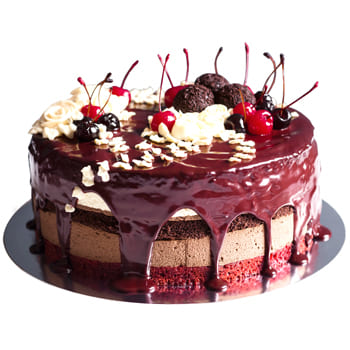 Тафун онлайн магазин за цветя - Шоколадова торта Букет