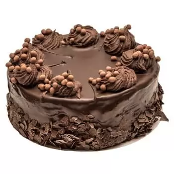 Tádžikistán online květinářství - Čokoládový ořechový dort Kytice