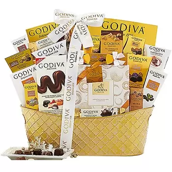 chicago Online kvetinárstvo - Godiva Chocolate Feast Kytica