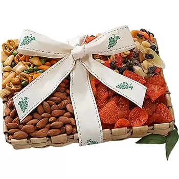 Los Angeles flowers  -  Gourmet Crunch Mixed Nuts Tray Flower Delivery