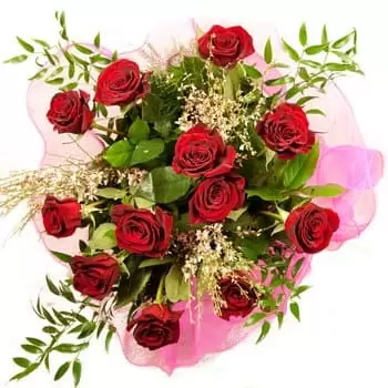 flores de Al-Mraighah- Buquê de rosas abundantes Flor Entrega