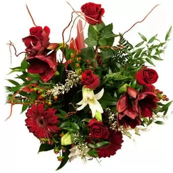 ג'קרטה פרחים- להבות של זר תשוקה זר פרחים/סידור פרחים