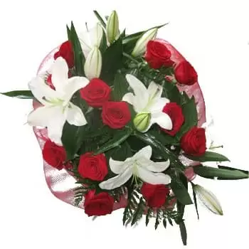 Kazakstan kukat- Glorious Globe Bouquet Kukka kukkakimppu