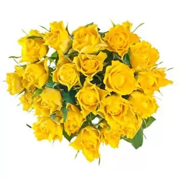 קנקון פרחים- מזל צהוב זר פרחים/סידור פרחים