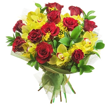 fleuriste fleurs de Bergen- Une étude de l'amour Bouquet/Arrangement floral