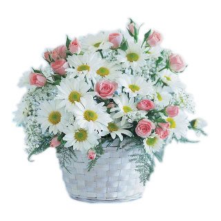 Όσλο λουλούδια- Καλάθι λουλουδιών Pure Blooms 