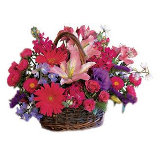Oslo kvety- Elegantný kvetinový košík Aranžovanie kytice
