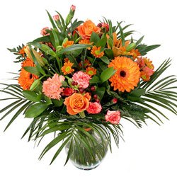 Trondheim Blumen Florist- Farbklecks Bouquet/Blumenschmuck