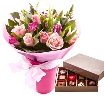 Oslo-virágok- Teljes csomag Virágkötészeti csokor
