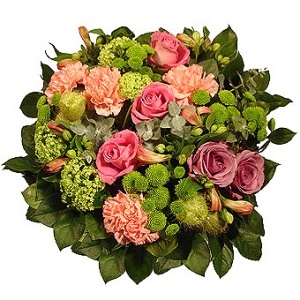 flores Bergen floristeria -  Cesta de flores de sofisticación victoriana Ramo de flores/arreglo floral