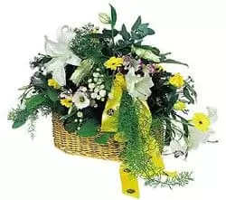 Kanada Blumen Florist- Orientkorb Bouquet/Blumenschmuck