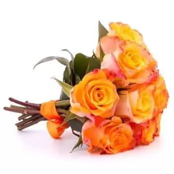 Luganville bunga- Pretty As A Peach Rangkaian bunga karangan bunga