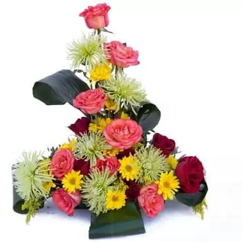 Χωριό Αγκάτ λουλούδια- Κεντρικό τεμάχιο χαιρετισμών άνοιξης Λουλούδι Παράδοση