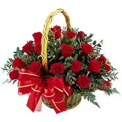 flores de Binjari- Star Rose Basket Flor Entrega