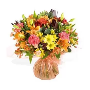 fiorista fiori di Birmingham- Fuoco d'autunno Bouquet floreale