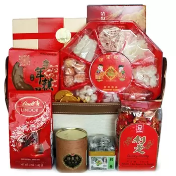Bradford Online kukkakauppias - Kiinalaisen uuden vuoden hyvyys Kimppu