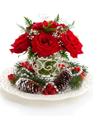 Leeds Blumen Florist- Weihnachtsarrangement Bouquet/Blumenschmuck