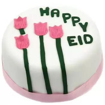 Λονδίνο σε απευθείας σύνδεση ανθοκόμο - Eid Tulip ανθίζει το κέικ Μπουκέτο