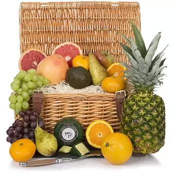 Манчестър онлайн магазин за цветя - Плодова кошница за плодови снизхождения Букет