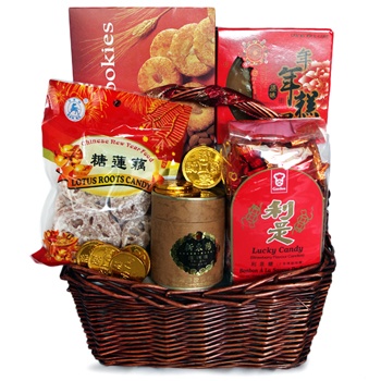 United Kingdom flowers  -  Lucky Candy Basket Flower Delivery