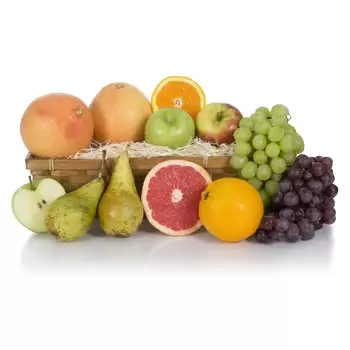 Bradford Fiorista online - Luscious Favorites Fruit Basket Mazzo