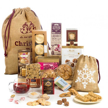United Kingdom flowers  -  Santas Gourmet Gift Bag Baskets Delivery