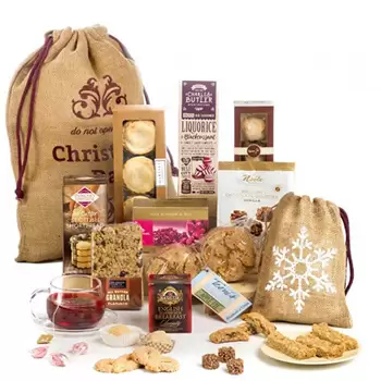 Manchester online bloemist - Santas Gourmet Cadeautas Boeket