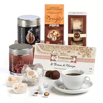 Manchester online virágüzlet - Tea és sütik Csokor
