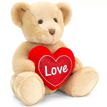 Лондон онлайн магазин за цветя - Любовната мечка Букет