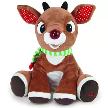 Vašington Online cvjećar - Babys First Christmas Rudolph glazbeni pliš Buket