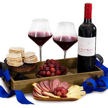 USA, United States flowers  -  Classic Cabernet Basket  Delivery