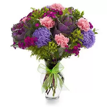 Индианаполис цветя- Букет от градинска слава на карамфил Букет/договореност цвете