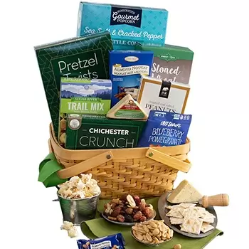 USA flowers  -  Gift Without Guilt Basket Flower Delivery