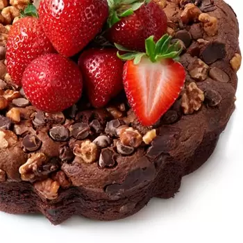 هيوستن الزهور على الإنترنت - كعكة الشوكولاتة على الطريقة الإيطالية باقة
