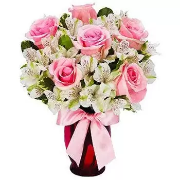 flores de Raleigh- Sonhador Rosa Bouquet/arranjo de flor
