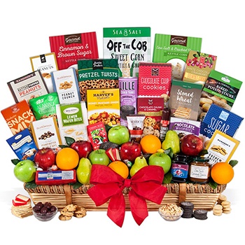 USA, United States flowers  -  Unbelievable Fruit and Gourmet Gift Set Baskets Delivery