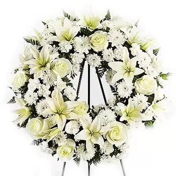 USA flowers  -  Wreath Of Hope Flower Bouquet/Arrangement
