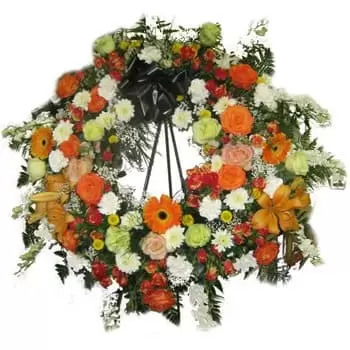 Bugarama bunga- Memory Wreath Bunga Pengiriman
