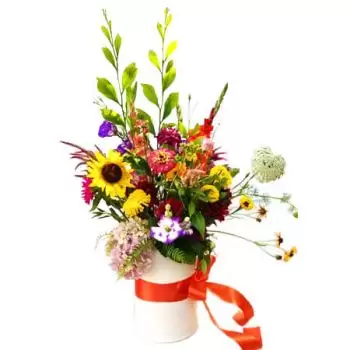 بائع زهور عاصي يوسف- ألوان في مربع زهرة التسليم