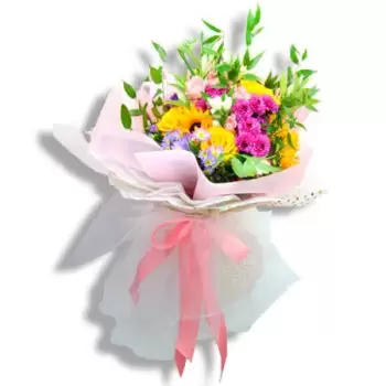 פורטו ריקו פרחים- חיוך זהוב זר פרחים/סידור פרחים