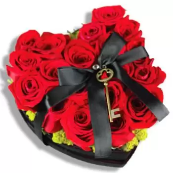San Juan flowers  -  The key to your heart Flower Delivery