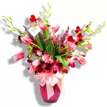 بويرتوريكو الزهور على الإنترنت - قنبلة الوردي باقة