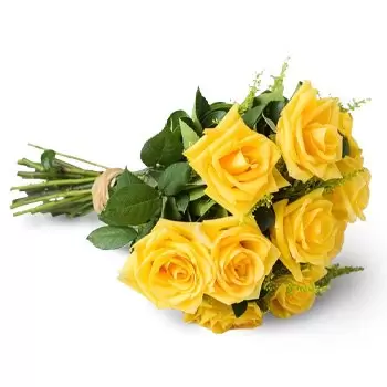 flores Abaira floristeria -  Ramo de 12 Rosas Amarillas Ramos de  con entrega a domicilio