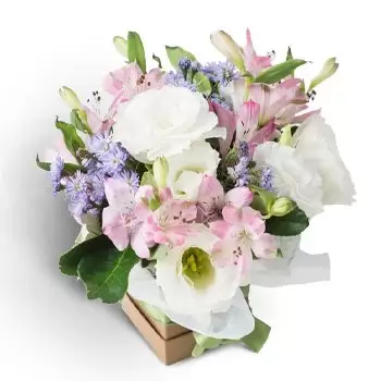 Alemoa Blumen Florist- Anordnung von Feldblumen in sanften Tönen Blumen Lieferung