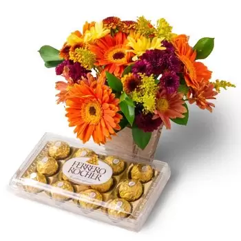 Acupe flowers  -  Median Arrangement of Colorful Field Flowers  Delivery